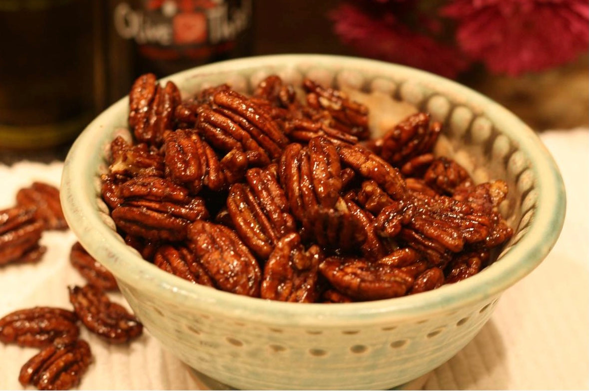 Maple Balsamic Glazed Pecans – Di Oliva Tasting Bar